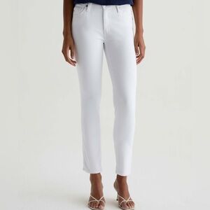AG Adriano Goldschmied Women's Crisp White Skinny Ankle Jeans 28